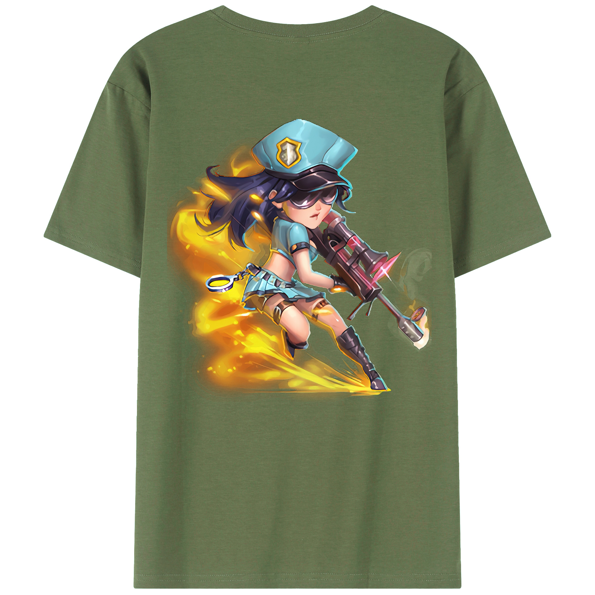 （画像用） リーグ・オブ・レジェンド League of Legends LOL 綿100％ メンズ半袖Tシャツ（バックプリント） 通気性